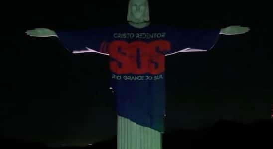 Cristo Redentor "veste" a camisa do Rio Grande do Sul