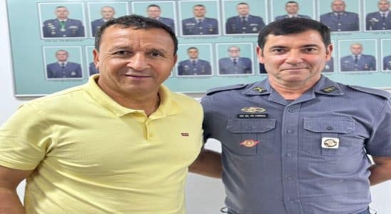 Vice-prefeito Edson Ferraz discute segurança em reunião com o novo Tenente-coronel PM Cardeal