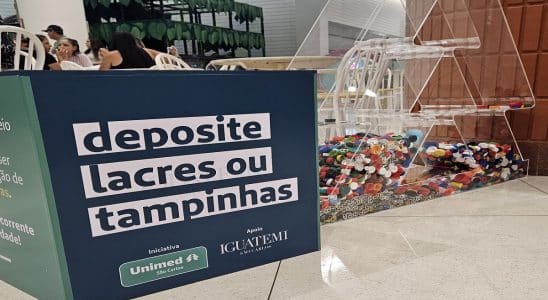 Ponto de coleta de lacres e tampinhas no Shopping Iguatemi