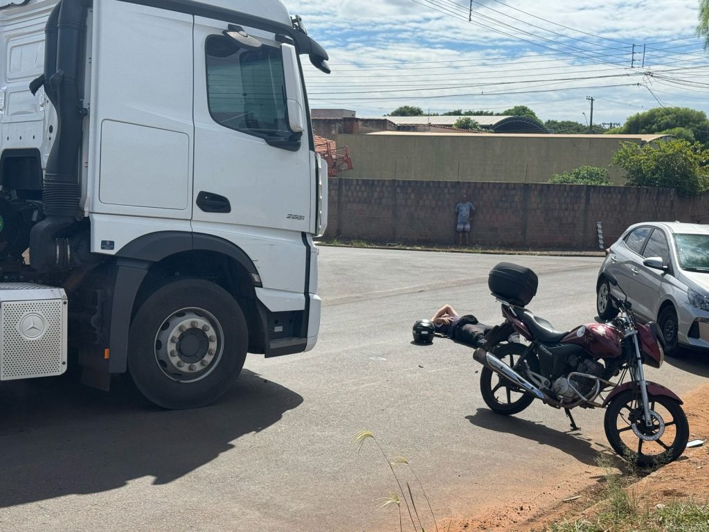 Mais um acidente com motociclista em Sao Carlos nesta sexta feira