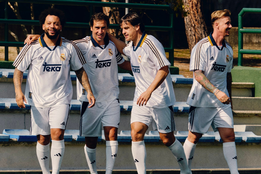 adidas relanca uniformes real madrid 1999 2000 com marcelo