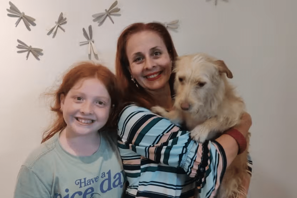cachorrinha luna adotada enchentes rsd
