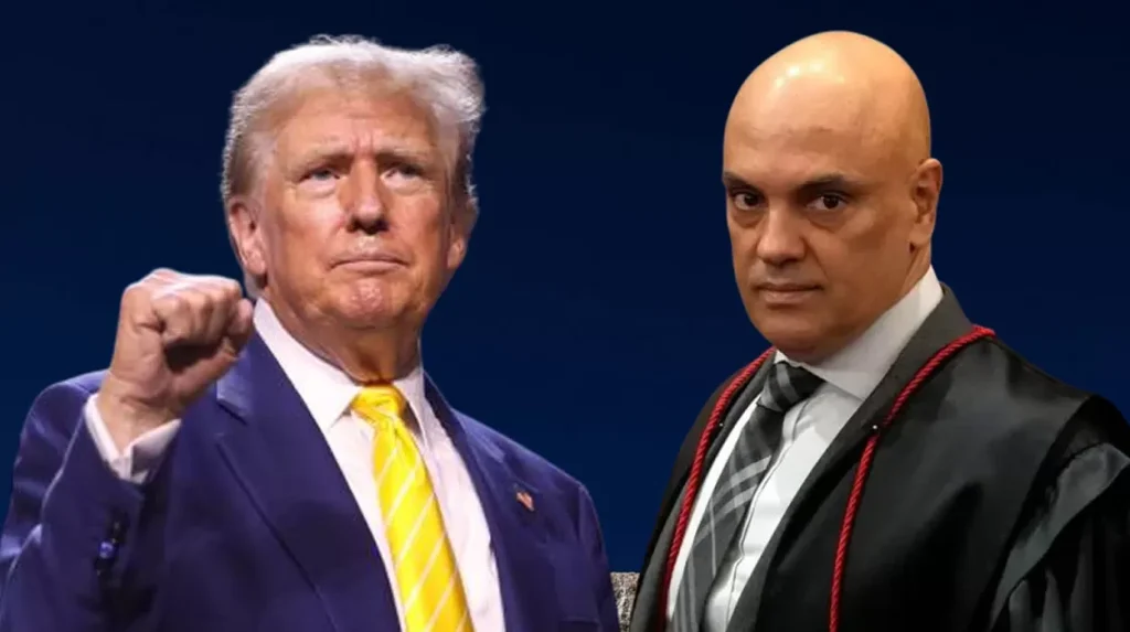 Ministro Alexandre de Morais e alvo de Donald Trump
