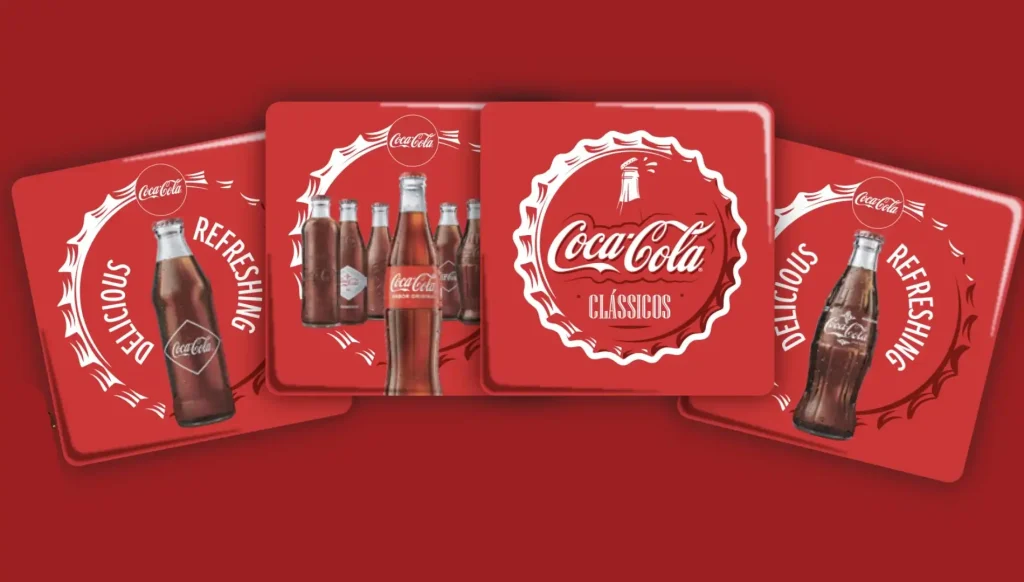 coca cola classicos ks porta copos banner