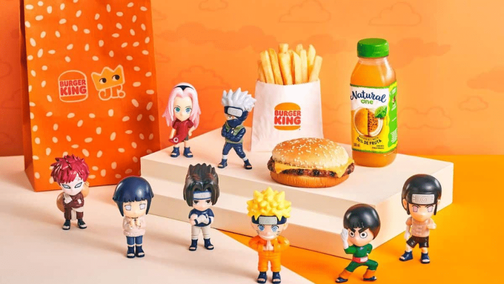 Burger King e Naruto renovam parceria com nova coleção de brindes