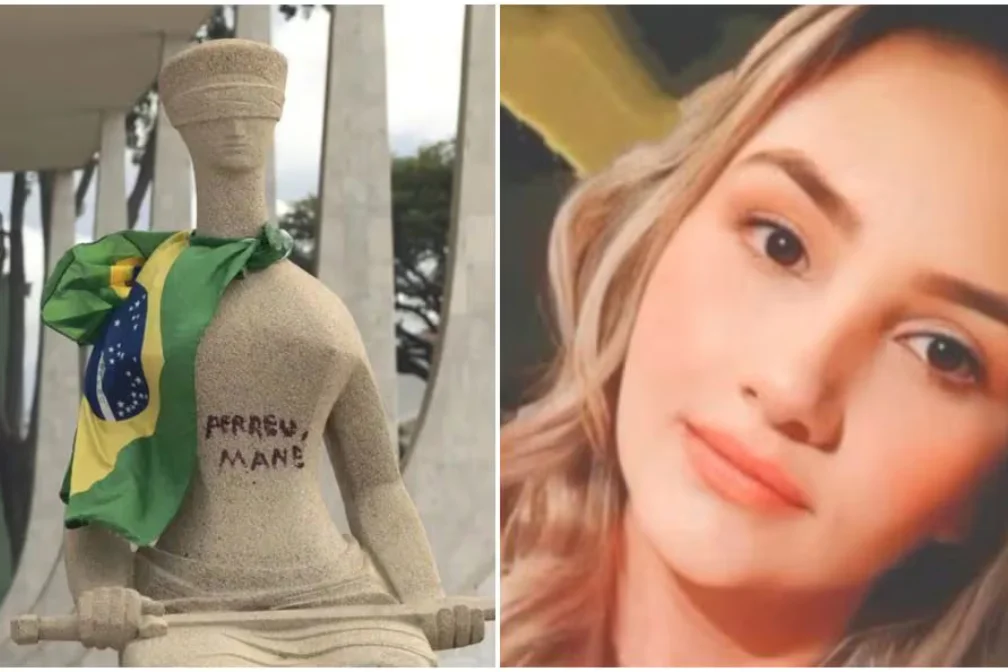 estatua justica pichada debora rodrigues