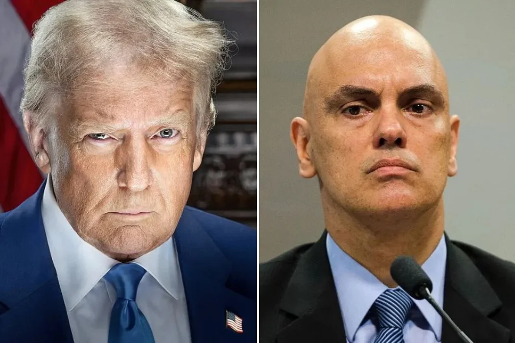 EUA voltam a avaliar sanções contra Alexandre de Moraes em meio à crise com o Brasil 4 trump alexandre de moraes