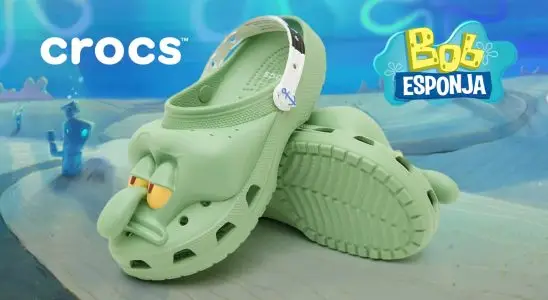 Crocs do Lula Molusco chega ao Brasil com acabamento 3D e cor inédita 3 banner crocs lula molusco