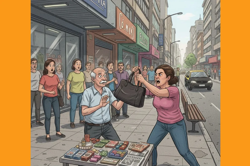 Idoso denuncia agressão e ameaça enquanto trabalhava no Centro 4 agredido